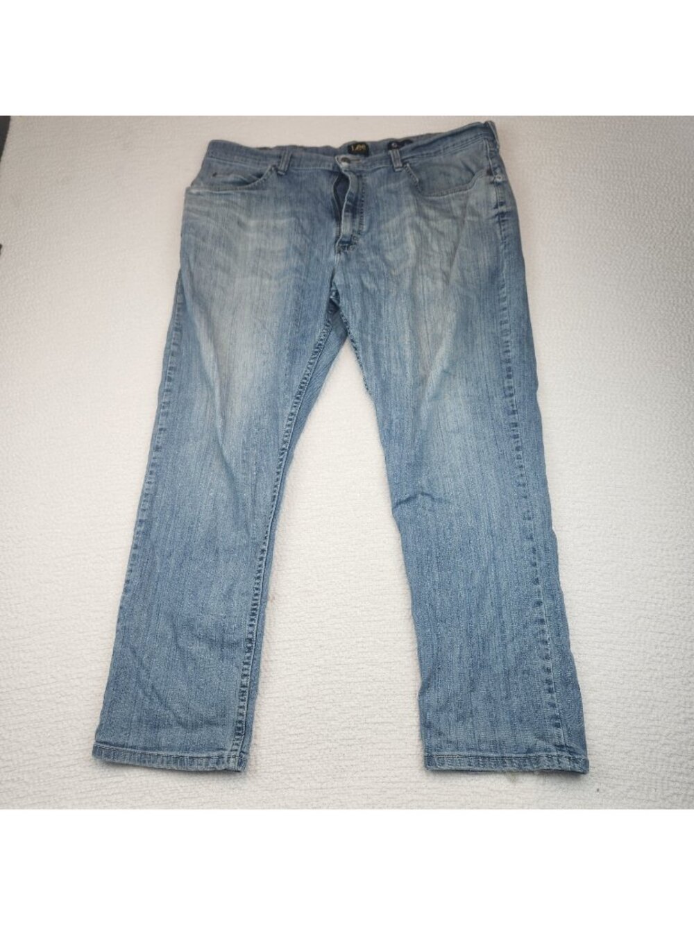 Lee Regular Fit Jeans Mens 38x29 Blue Denim Straight Leg Pants